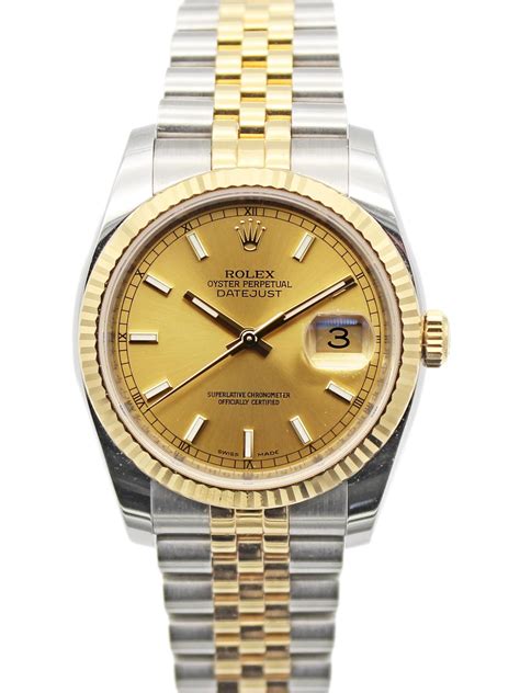 rolex datejust two tone 2006 value